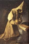 ZURBARAN  Francisco de Meditation of St Francis oil painting on canvas